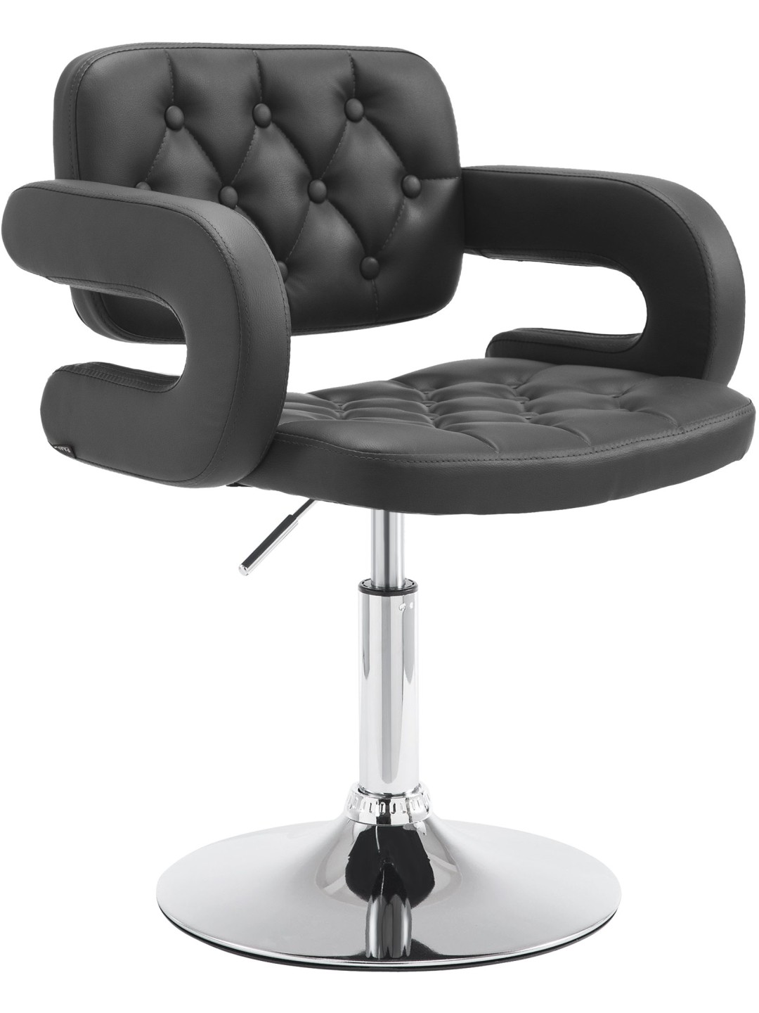 Lounger Dublin műbőr, fekete