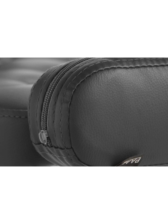 Lounger Dublin műbőr, fekete