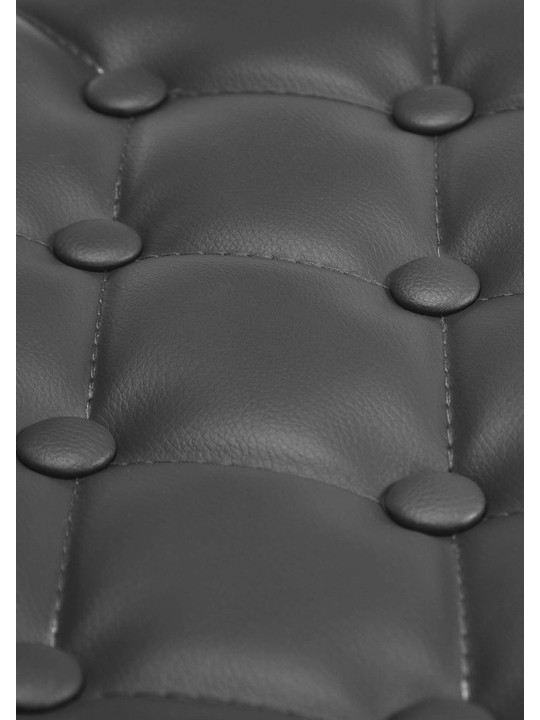 Lounger Dublin műbőr, fekete