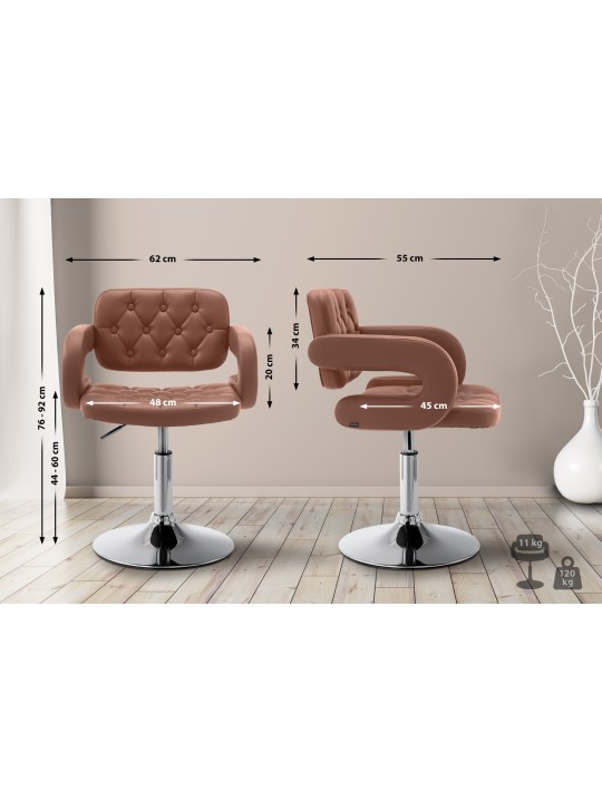 Lounger Dublin műbőr, konyak