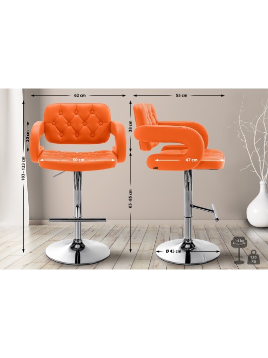 Bárszék Dublin C, narancs