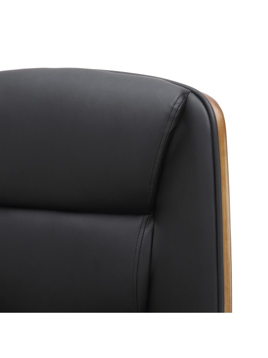 Yankton irodai szék, dió/fekete