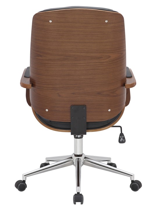 Yankton irodai szék, dió/fekete