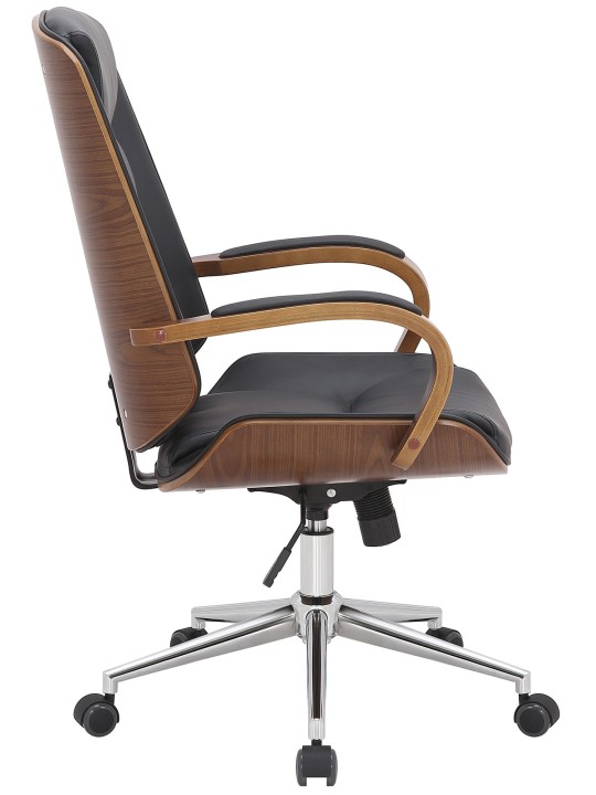 Yankton irodai szék, dió/fekete