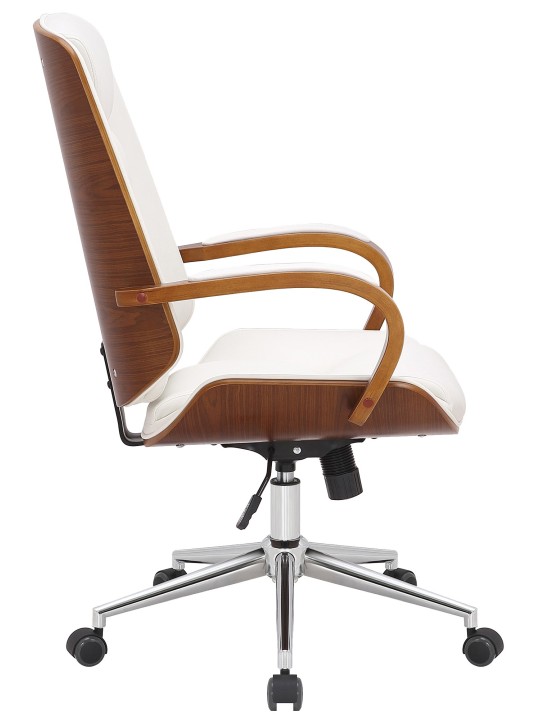 Yankton irodai szék, dió/fehér