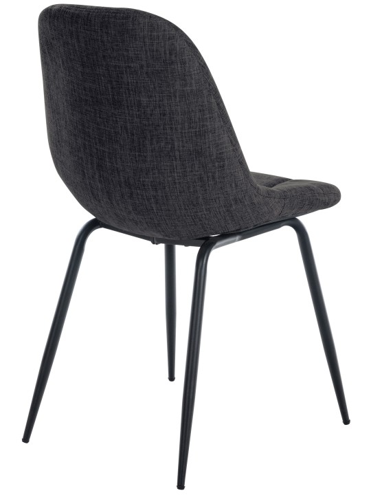 2 szék Tom anyagból készült készlet, sötétszürke