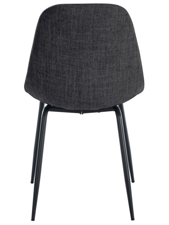 2 szék Tom anyagból készült készlet, sötétszürke