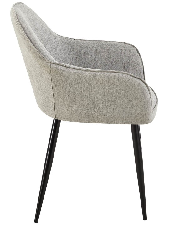 2 db étkezőszék szett Boise szövet, szürke