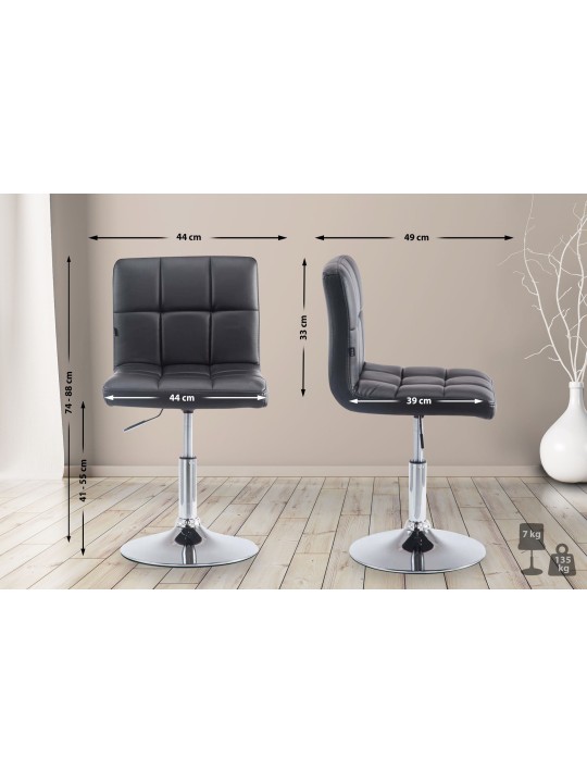 Palma Lounger V2, fekete