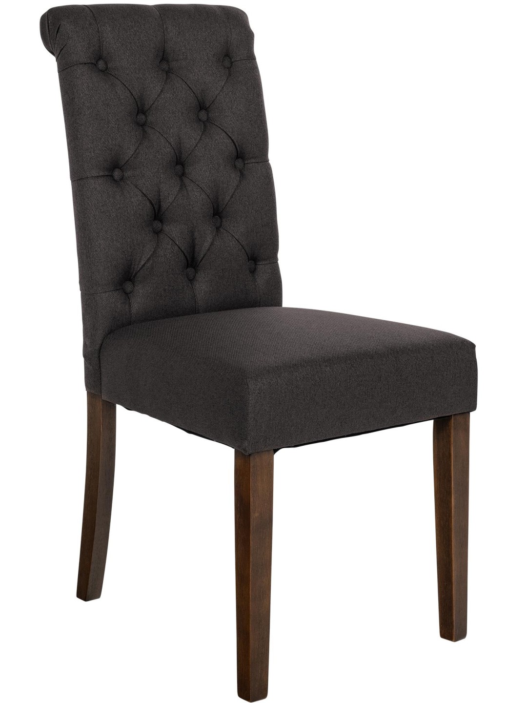 Lisburn szövet étkezőszék, fekete