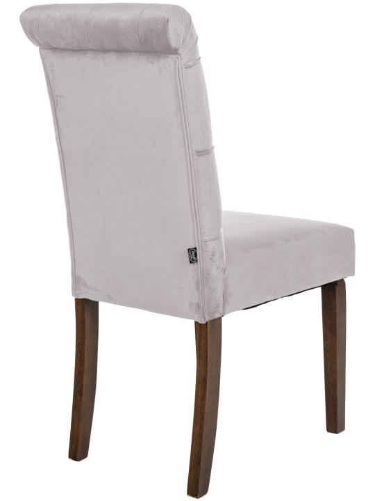 Lisburn bársony étkezőszék, szürke