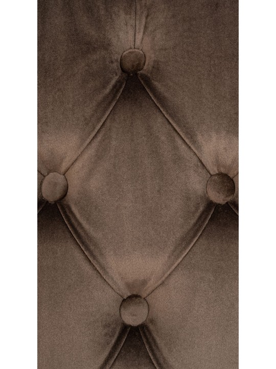 Lisburn bársony étkezőszék, barna