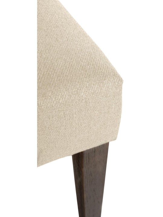 2 db Lisburn Fabric étkezőszékből álló készlet, krém