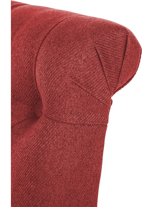 2 db Lisburn Fabric étkezőszékből álló készlet, piros