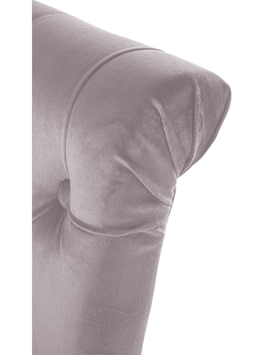 2 db Lisburn bársony étkezőszékből álló készlet, szürke