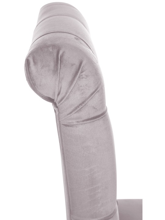 2 db Lisburn bársony étkezőszékből álló készlet, szürke