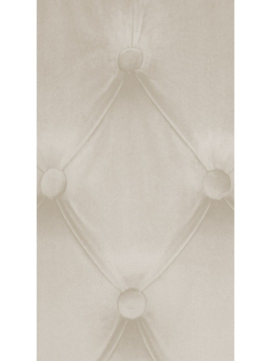 2 db Lisburn bársony étkezőszékből álló készlet, krém