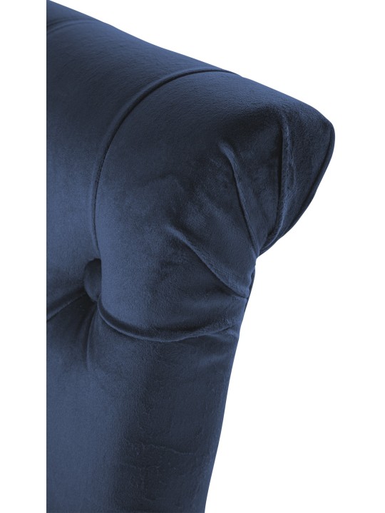 2 db Lisburn bársony étkezőszékből álló készlet, kék