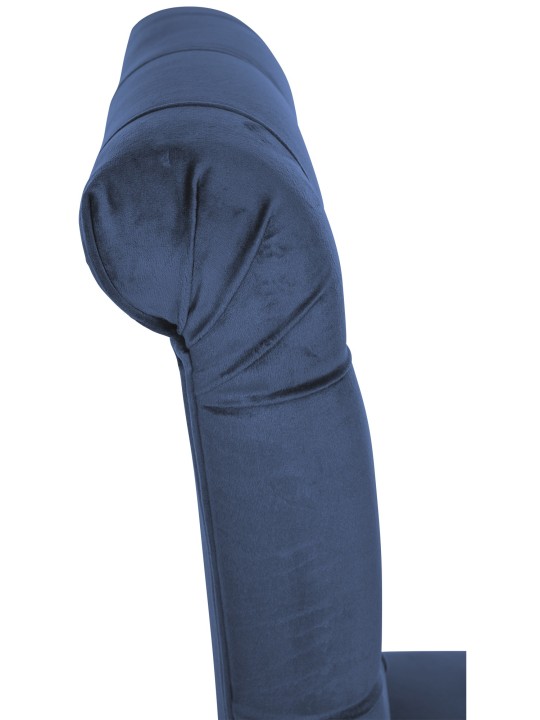 2 db Lisburn bársony étkezőszékből álló készlet, kék