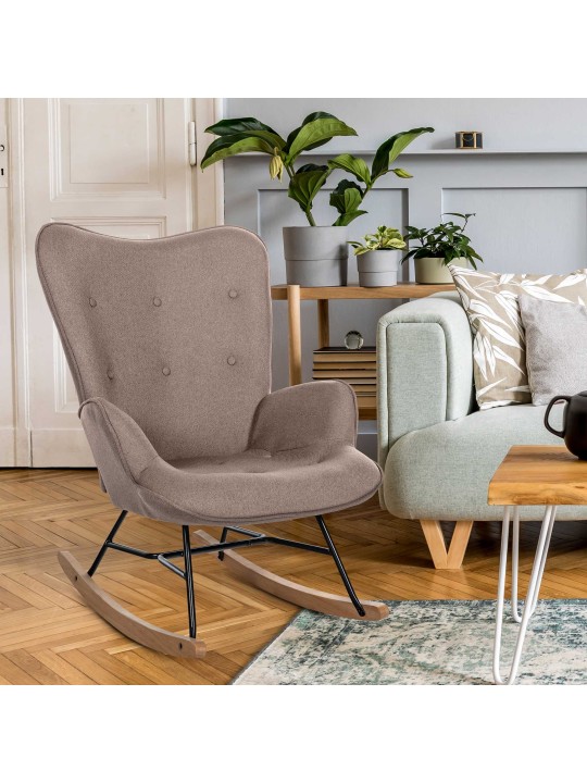 Szék Sanka szövet, taupe