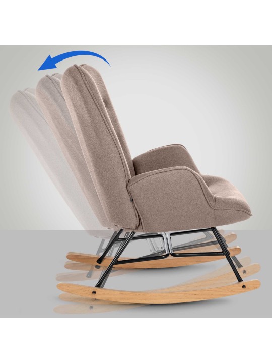 Szék Sanka szövet, taupe