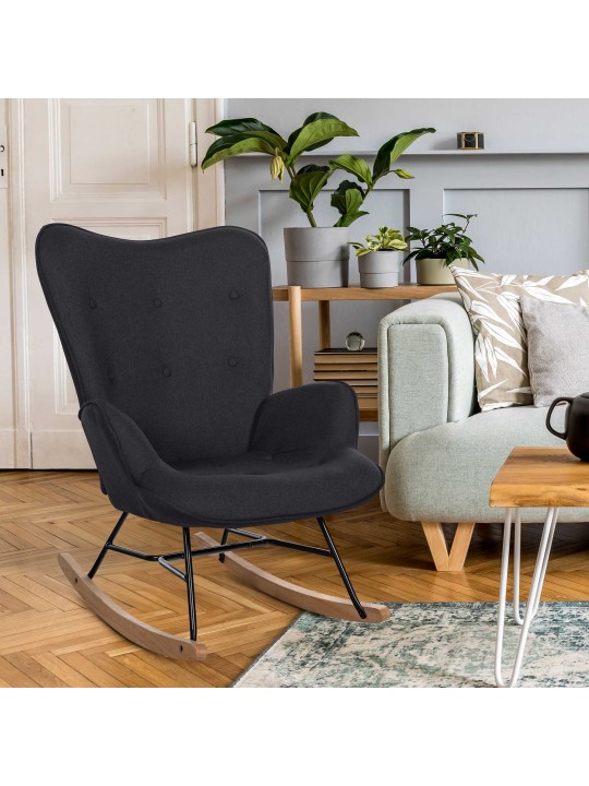 Szék Sanka szövet, fekete