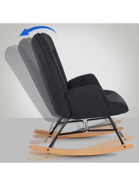 Szék Sanka szövet, fekete