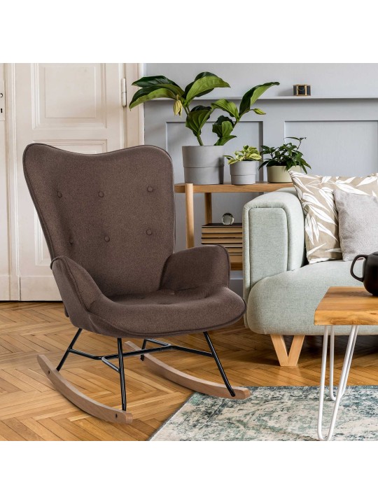 Szék Sanka szövet, barna