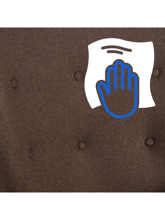 Szék Sanka szövet, barna