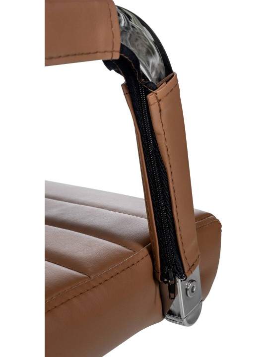 Irodai szék Amadora műbőr, világosbarna