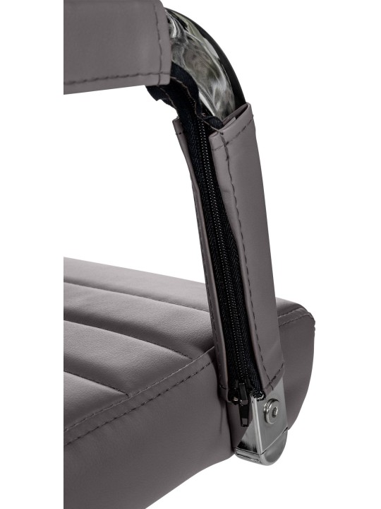 Irodai szék Amadora műbőr, szürke