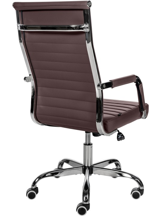 Irodai szék Amadora műbőr, barna