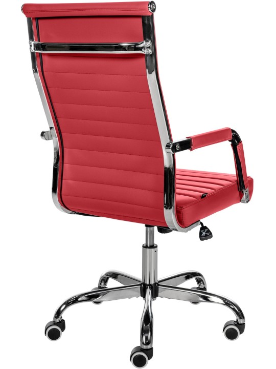Irodai szék Amadora műbőr, piros