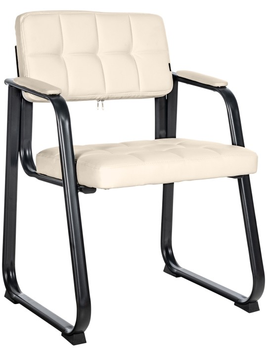 Látogatószék Canada B műbőr, krém