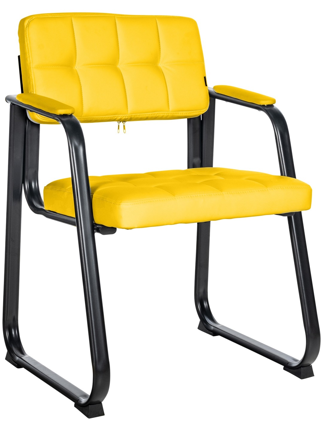 Látogatószék Canada B műbőr, sárga