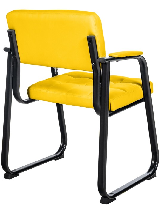 Látogatószék Canada B műbőr, sárga
