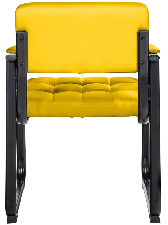Látogatószék Canada B műbőr, sárga