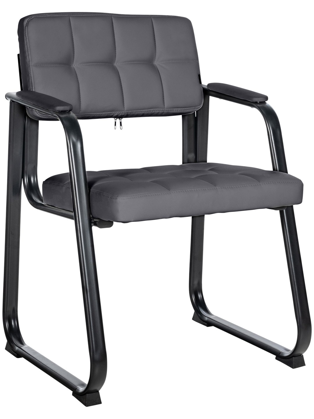 Látogatószék Canada B műbőr, szürke