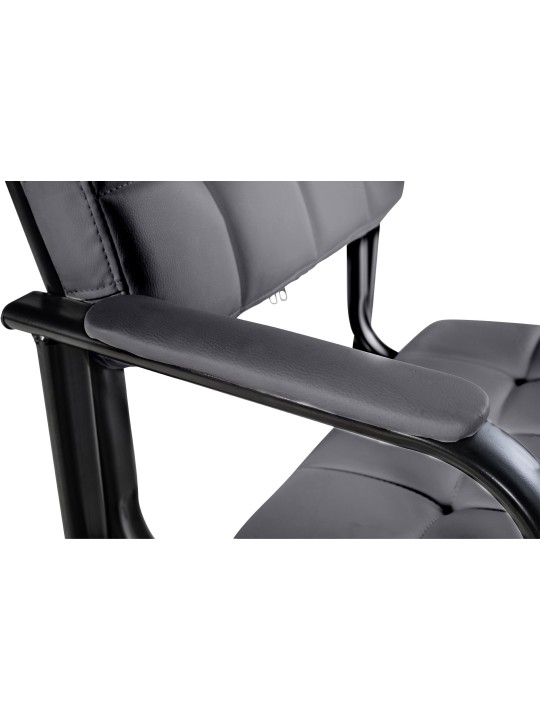 Látogatószék Canada B műbőr, szürke