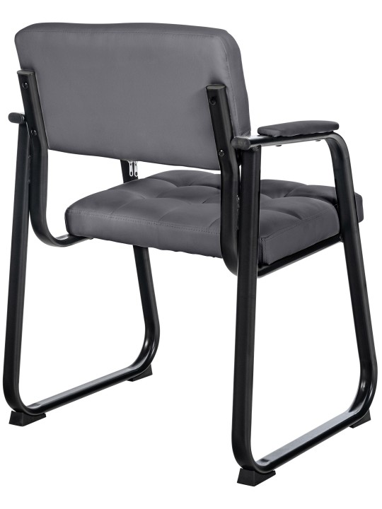 Látogatószék Canada B műbőr, szürke