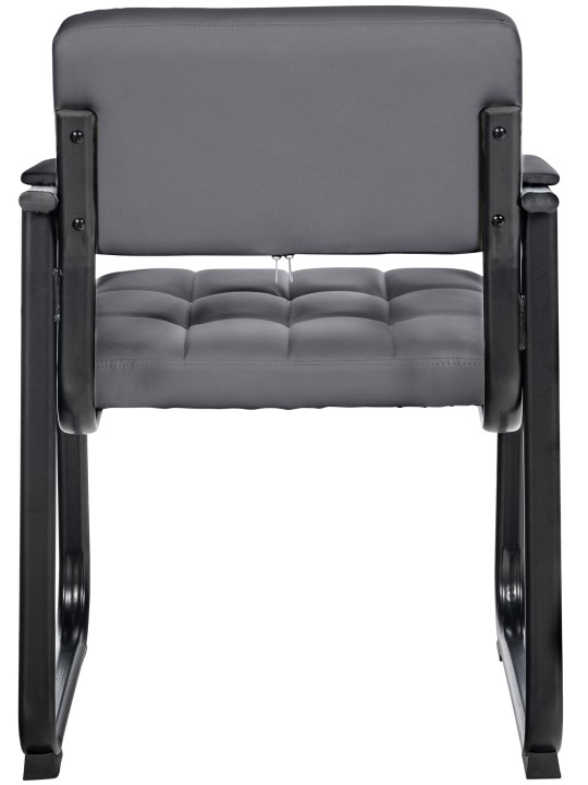 Látogatószék Canada B műbőr, szürke