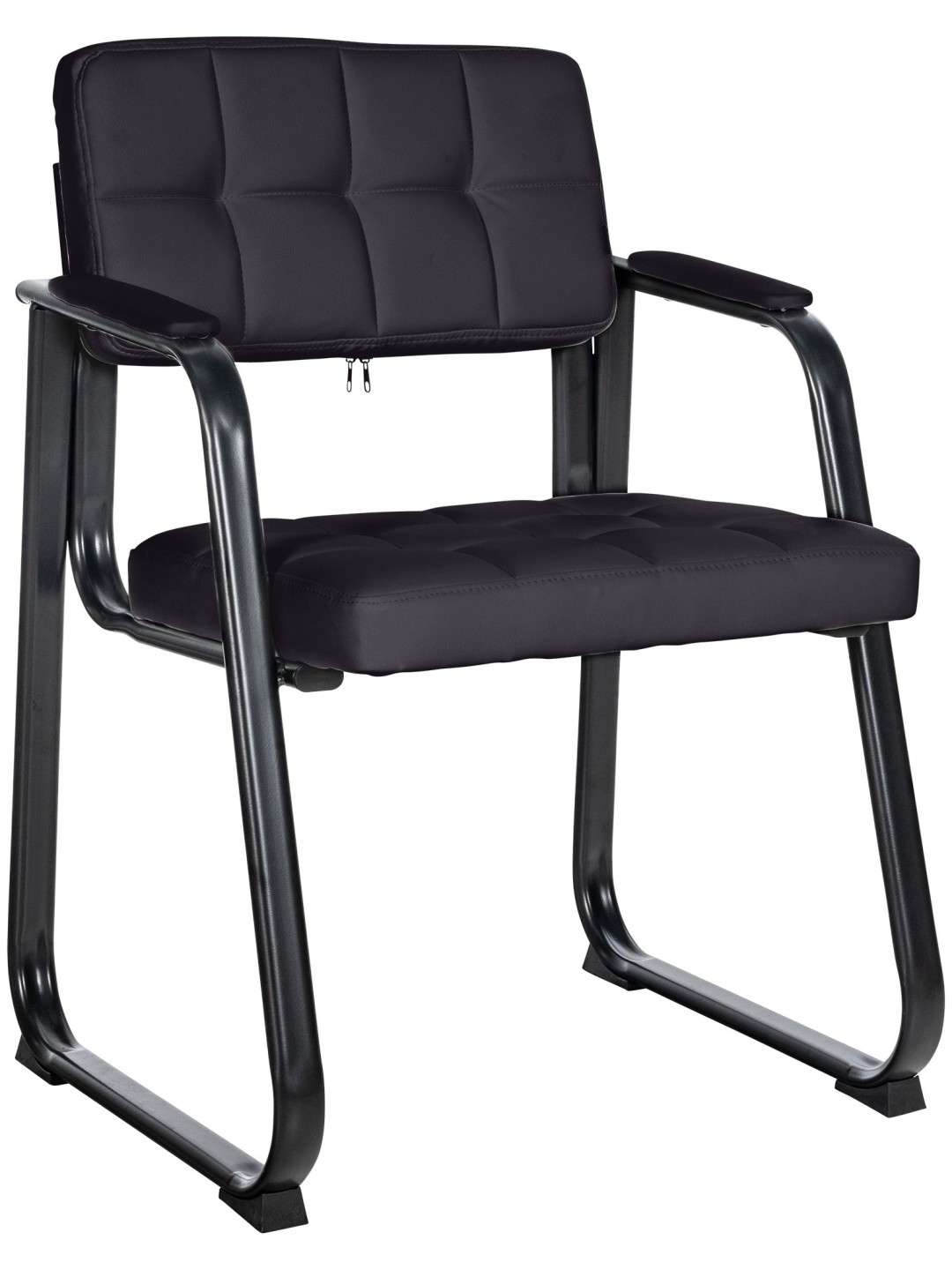 Látogatószék Canada B műbőr, fekete