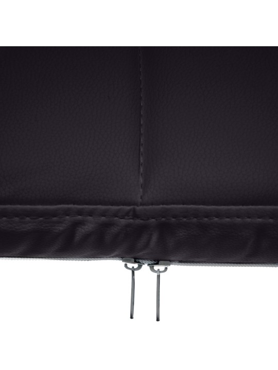 Látogatószék Canada B műbőr, fekete