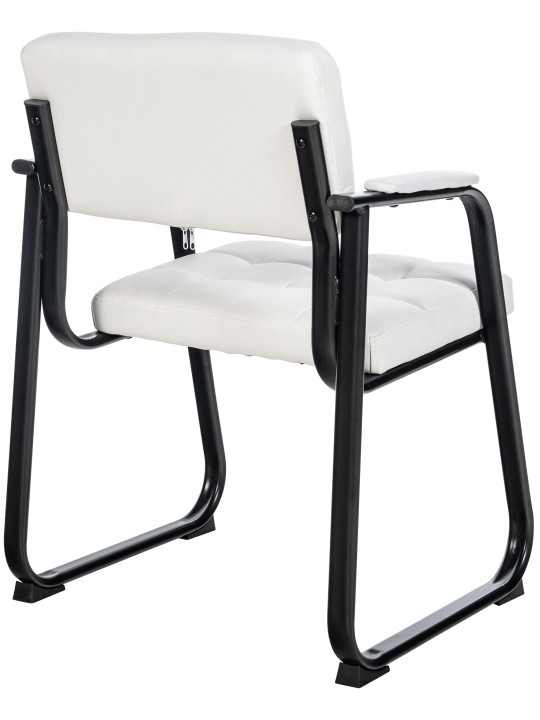 Látogatószék Canada B műbőr, fehér
