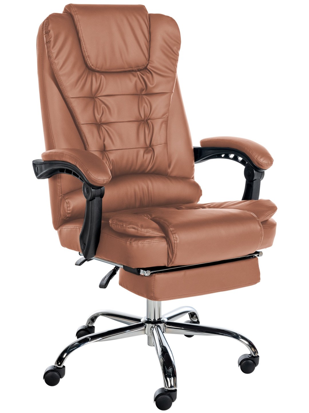 Irodai szék Oxygen műbőr, világosbarna