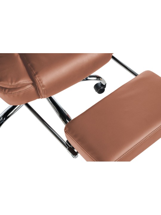 Irodai szék Oxygen műbőr, világosbarna