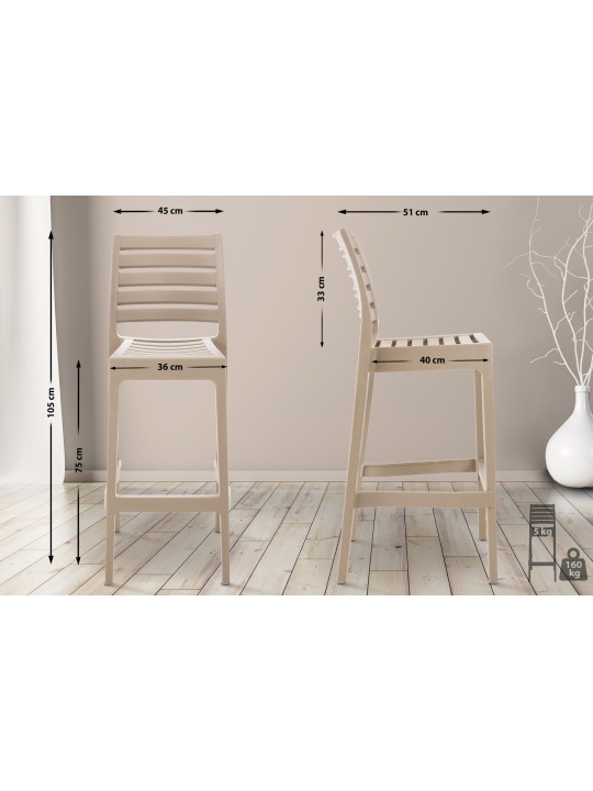 Ares bárszék, sárszín