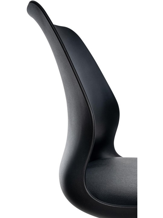 2 db bárszék készlet Gilbert műanyag, fekete