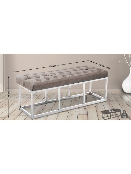 Pad Amun szövet E120, taupe