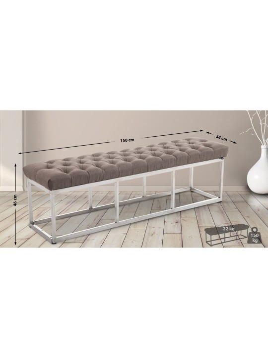 Pad Amun szövet E150, taupe